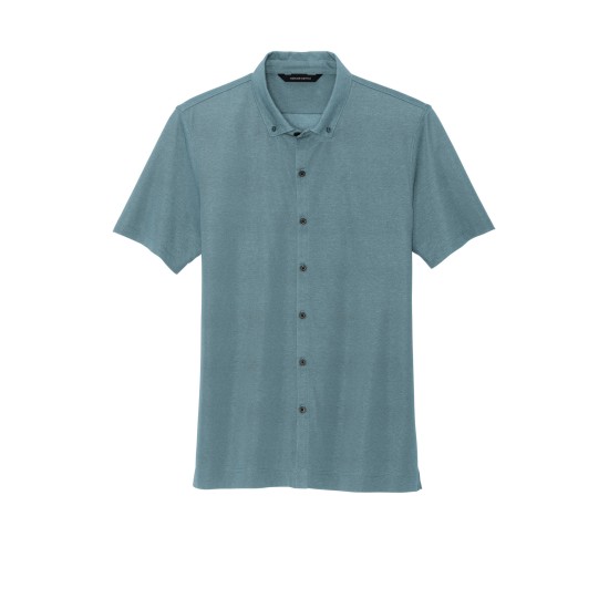 MERCER+METTLE Stretch Pique Full-Button Polo MM1006