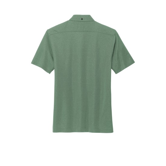 MERCER+METTLE Stretch Pique Full-Button Polo MM1006