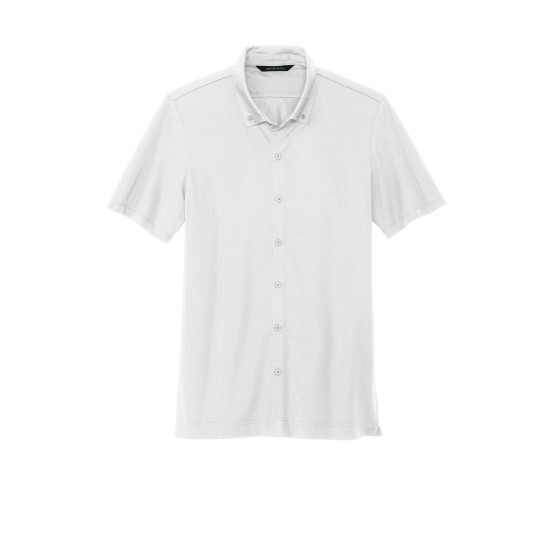 MERCER+METTLE Stretch Pique Full-Button Polo MM1006