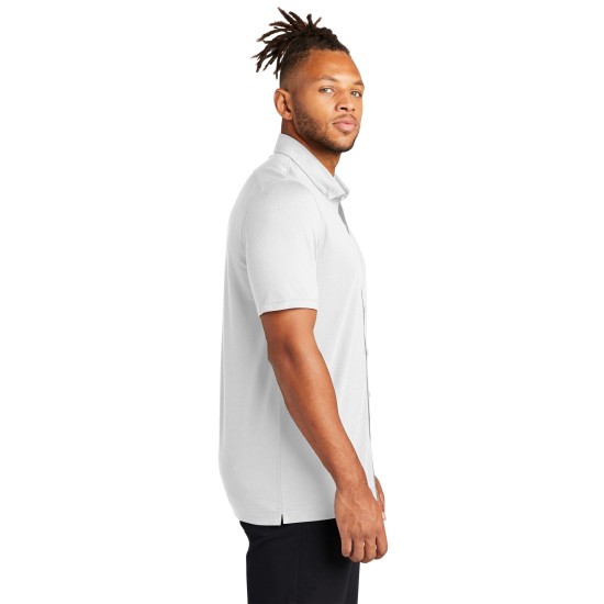 MERCER+METTLE Stretch Pique Full-Button Polo MM1006