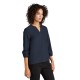 MERCER+METTLE Women's Stretch Crepe 3/4-Sleeve Blouse MM2011