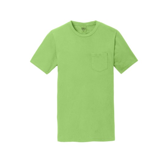 Port & Company® Beach Wash™ Garment-Dyed Pocket Tee.  PC099P