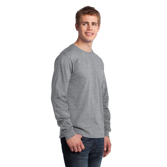 Port & Company® - Long Sleeve Core Cotton Tee. PC54LS