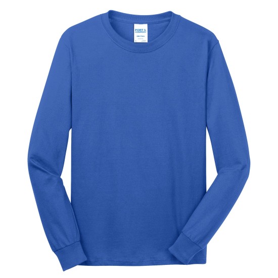 Port & Company® - Long Sleeve Core Cotton Tee. PC54LS