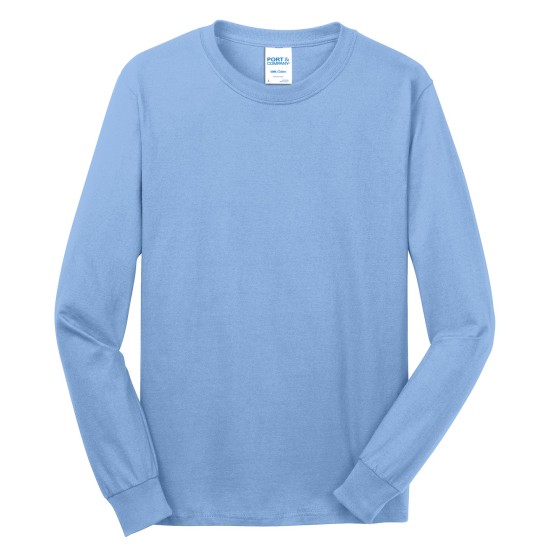 Port & Company® - Long Sleeve Core Cotton Tee. PC54LS