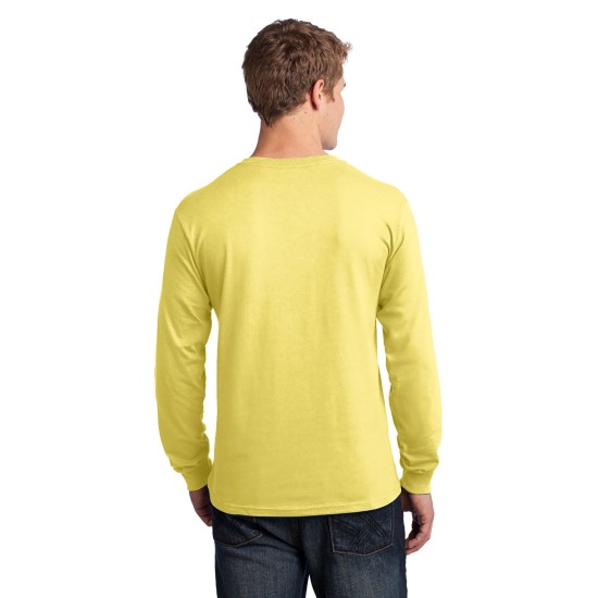 Port & Company® - Long Sleeve Core Cotton Tee. PC54LS