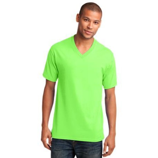 Port & Company® Core Cotton V-Neck Tee. PC54V