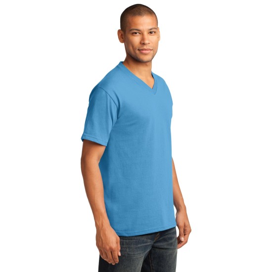 Port & Company® Core Cotton V-Neck Tee. PC54V