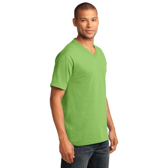 Port & Company® Core Cotton V-Neck Tee. PC54V