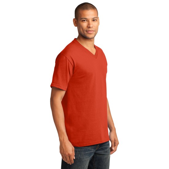 Port & Company® Core Cotton V-Neck Tee. PC54V