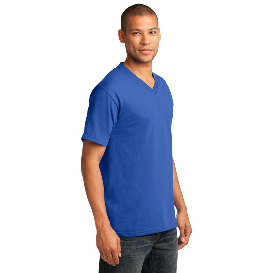 Port & Company® Core Cotton V-Neck Tee. PC54V