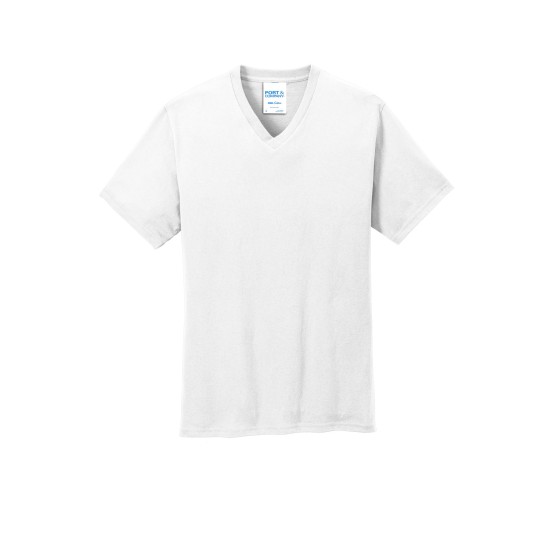 Port & Company® Core Cotton V-Neck Tee. PC54V