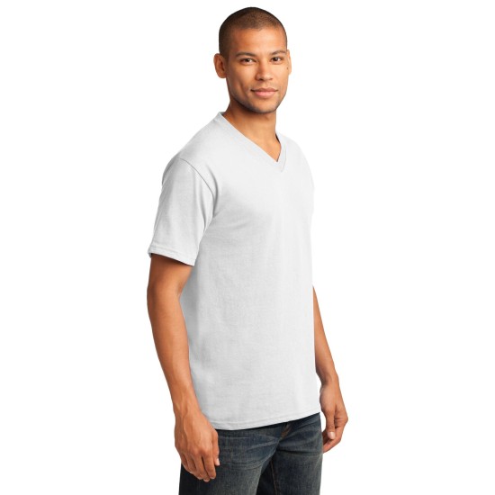 Port & Company® Core Cotton V-Neck Tee. PC54V