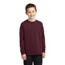 Port & Company® Youth Long Sleeve Core Cotton Tee. PC54YLS