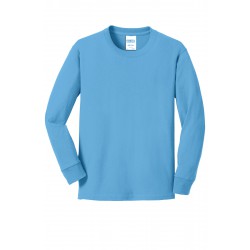 Port & Company® Youth Long Sleeve Core Cotton Tee. PC54YLS