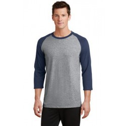 Port & Company® Core Blend 3/4-Sleeve Raglan Tee. PC55RS