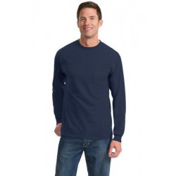 Port & Company® - Long Sleeve Essential Pocket Tee.  PC61LSP