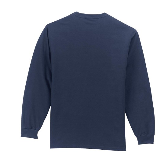 Port & Company® - Long Sleeve Essential Pocket Tee.  PC61LSP
