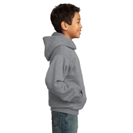 Port & Company® - Youth Core Fleece Pullover Hooded Sweatshirt.  PC90YH