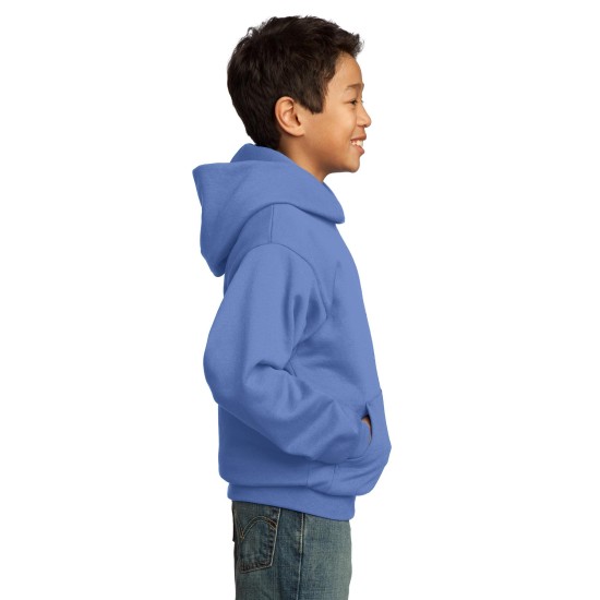 Port & Company® - Youth Core Fleece Pullover Hooded Sweatshirt.  PC90YH