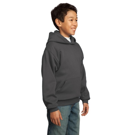 Port & Company® - Youth Core Fleece Pullover Hooded Sweatshirt.  PC90YH