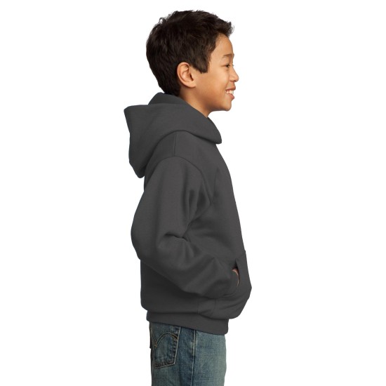 Port & Company® - Youth Core Fleece Pullover Hooded Sweatshirt.  PC90YH