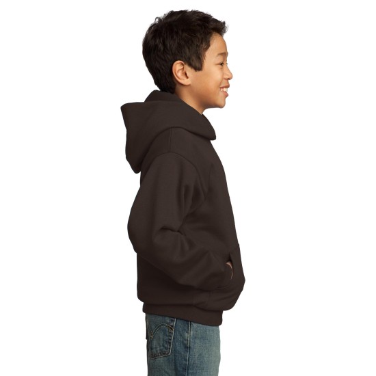 Port & Company® - Youth Core Fleece Pullover Hooded Sweatshirt.  PC90YH