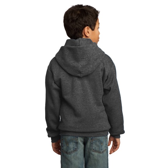 Port & Company® - Youth Core Fleece Pullover Hooded Sweatshirt.  PC90YH