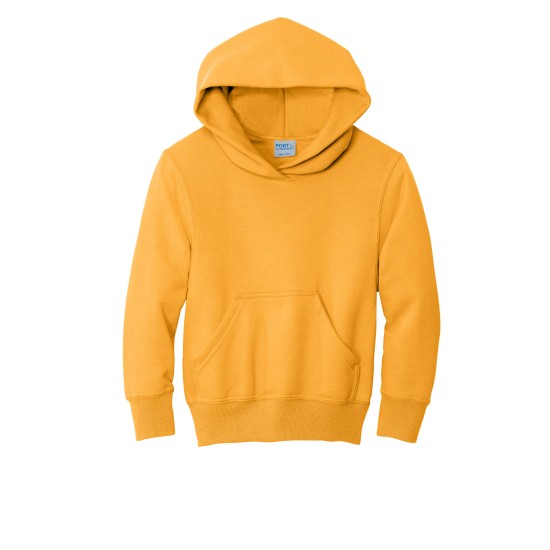 Port & Company® - Youth Core Fleece Pullover Hooded Sweatshirt.  PC90YH