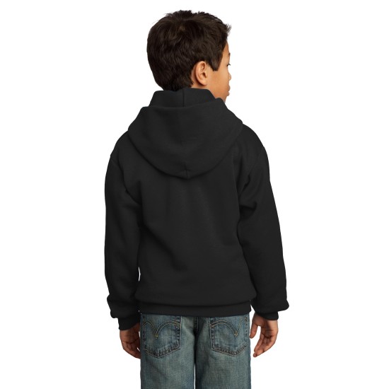 Port & Company® - Youth Core Fleece Pullover Hooded Sweatshirt.  PC90YH