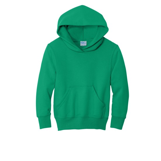 Port & Company® - Youth Core Fleece Pullover Hooded Sweatshirt.  PC90YH