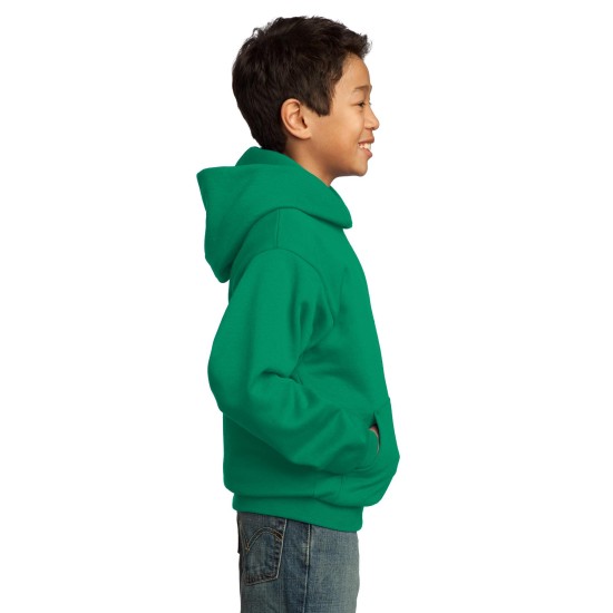 Port & Company® - Youth Core Fleece Pullover Hooded Sweatshirt.  PC90YH