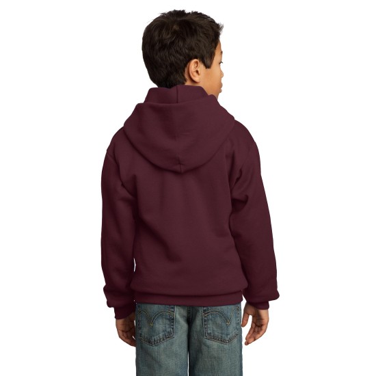 Port & Company® - Youth Core Fleece Pullover Hooded Sweatshirt.  PC90YH