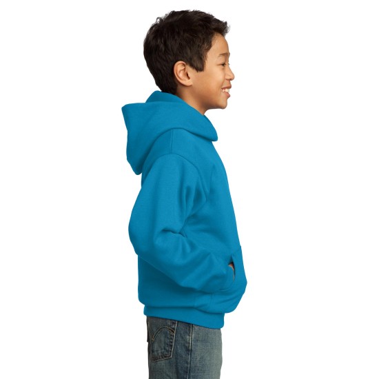 Port & Company® - Youth Core Fleece Pullover Hooded Sweatshirt.  PC90YH