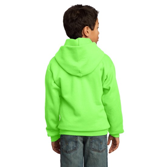 Port & Company® - Youth Core Fleece Pullover Hooded Sweatshirt.  PC90YH