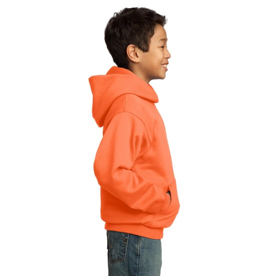 Port & Company® - Youth Core Fleece Pullover Hooded Sweatshirt.  PC90YH