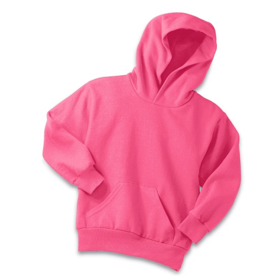 Port & Company® - Youth Core Fleece Pullover Hooded Sweatshirt.  PC90YH