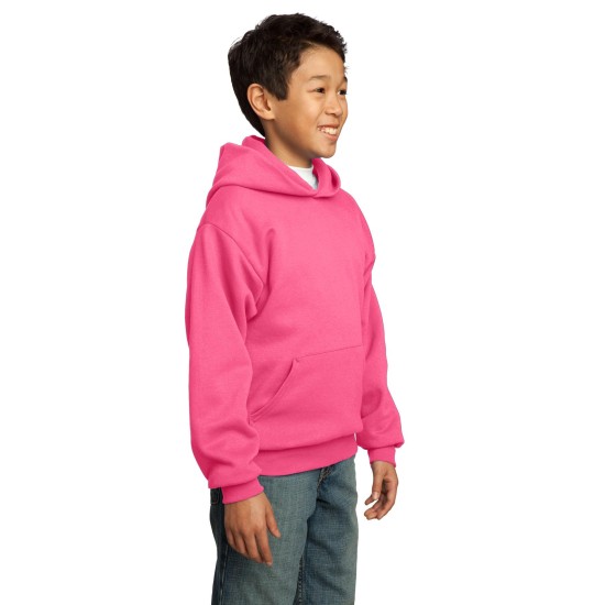 Port & Company® - Youth Core Fleece Pullover Hooded Sweatshirt.  PC90YH