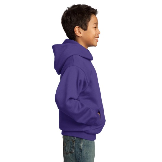 Port & Company® - Youth Core Fleece Pullover Hooded Sweatshirt.  PC90YH