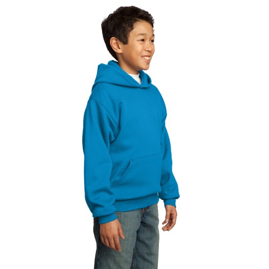 Port & Company® - Youth Core Fleece Pullover Hooded Sweatshirt.  PC90YH