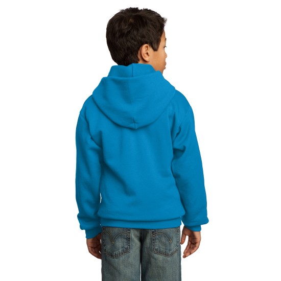 Port & Company® - Youth Core Fleece Pullover Hooded Sweatshirt.  PC90YH