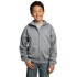 Port & Company® - Youth Core Fleece Full-Zip Hooded Sweatshirt.  PC90YZH