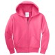 Port & Company® - Youth Core Fleece Full-Zip Hooded Sweatshirt.  PC90YZH