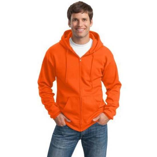 Port & Company® Tall Essential Fleece Full-Zip Hooded Sweatshirt. PC90ZHT