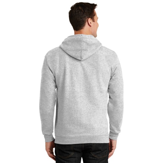 Port & Company® Tall Essential Fleece Full-Zip Hooded Sweatshirt. PC90ZHT