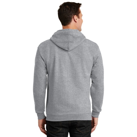 Port & Company® Tall Essential Fleece Full-Zip Hooded Sweatshirt. PC90ZHT