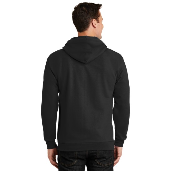 Port & Company® Tall Essential Fleece Full-Zip Hooded Sweatshirt. PC90ZHT