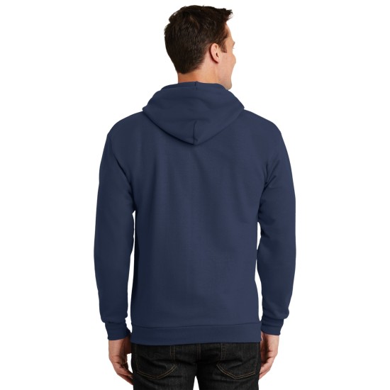 Port & Company® Tall Essential Fleece Full-Zip Hooded Sweatshirt. PC90ZHT