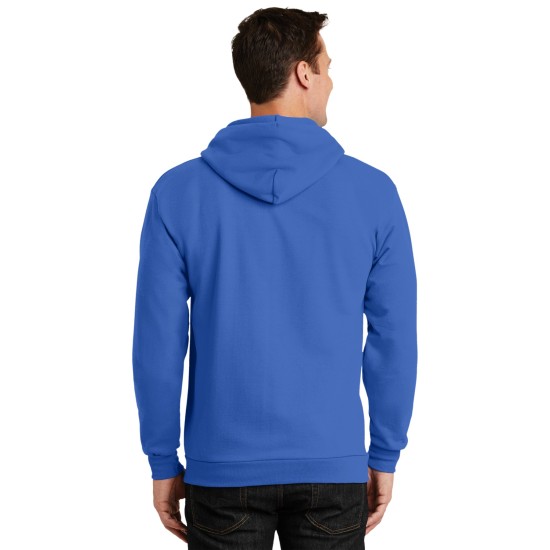 Port & Company® Tall Essential Fleece Full-Zip Hooded Sweatshirt. PC90ZHT