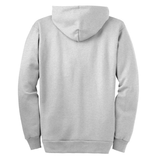 Port & Company® Tall Essential Fleece Full-Zip Hooded Sweatshirt. PC90ZHT